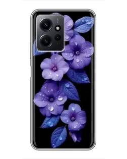 Чохол для Xiaomi Redmi Note 12 з картинкою «Фіолетові квіти з росою» Чохол для Xiaomi Redmi Note 12 з картинкою «Фіолетові квіти з росою»