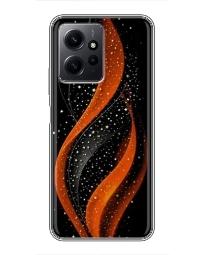 Чехол для Xiaomi Redmi Note 12 с картинкой «Огненная звездная волна»
