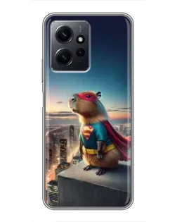 Чехол для Xiaomi Redmi Note 12 с картинкой «Капи-мен супергерой» Чехол для Xiaomi Redmi Note 12 с картинкой «Капи-мен супергерой»