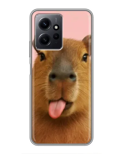 Чехол для Xiaomi Redmi Note 12 с картинкой «Капибара с языком» Чехол для Xiaomi Redmi Note 12 с картинкой «Капибара с языком»