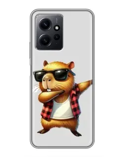 Чехол для Xiaomi Redmi Note 12 с картинкой «Капибара рэпер даб» Чехол для Xiaomi Redmi Note 12 с картинкой «Капибара рэпер даб»