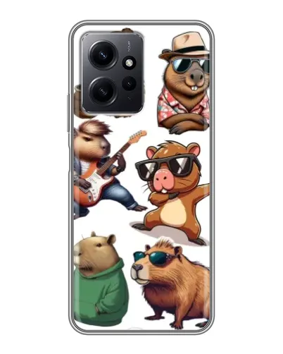 Чехол для Xiaomi Redmi Note 12 с картинкой «Крутые капибары музыканты» Чехол для Xiaomi Redmi Note 12 с картинкой «Крутые капибары музыканты»