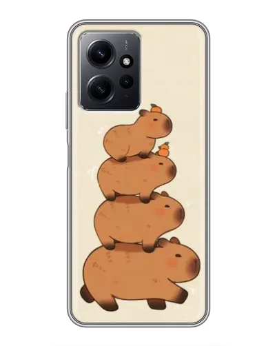Чехол для Xiaomi Redmi Note 12 с картинкой «Башня из капибар» Чехол для Xiaomi Redmi Note 12 с картинкой «Башня из капибар»