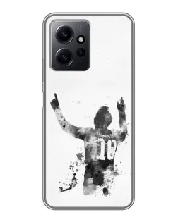 Чохол для Xiaomi Redmi Note 12 з картинкою «Чорно-білий силует Мессі» Чохол для Xiaomi Redmi Note 12 з картинкою «Чорно-білий силует Мессі»