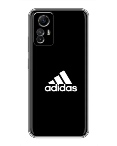 Чехол для Xiaomi Redmi Note 12s с картинкой «Черная классика Adidas»