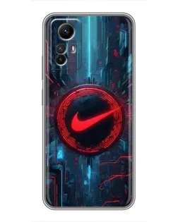 Чехол для Xiaomi Redmi Note 12s с картинкой «Техногенный стиль Nike» Чехол для Xiaomi Redmi Note 12s с картинкой «Техногенный стиль Nike»