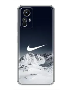 Чехол для Xiaomi Redmi Note 12s с картинкой «Nike — зимние горы» Чехол для Xiaomi Redmi Note 12s с картинкой «Nike — зимние горы»