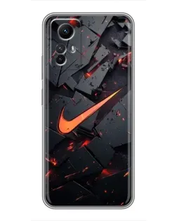 Чехол для Xiaomi Redmi Note 12s с картинкой «Nike — эффект разломов» Чехол для Xiaomi Redmi Note 12s с картинкой «Nike — эффект разломов»