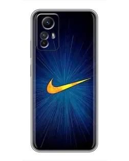 Чехол для Xiaomi Redmi Note 12s с картинкой «Синий пульс Nike» Чехол для Xiaomi Redmi Note 12s с картинкой «Синий пульс Nike»