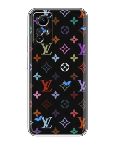 Чехол для Xiaomi Redmi Note 12s с картинкой «Цветная монограмма LV» Чехол для Xiaomi Redmi Note 12s с картинкой «Цветная монограмма LV»