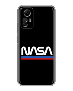 Чехол для Xiaomi Redmi Note 12s с картинкой «NASA — классика Red Blue» Чехол для Xiaomi Redmi Note 12s с картинкой «NASA — классика Red Blue»
