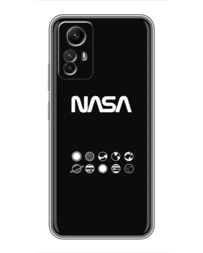 Чехол для Xiaomi Redmi Note 12s с картинкой «NASA — технический принт» Чехол для Xiaomi Redmi Note 12s с картинкой «NASA — технический принт»