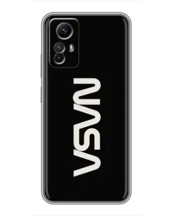 Чехол для Xiaomi Redmi Note 12s с картинкой «NASA — вертикальный логотип» Чехол для Xiaomi Redmi Note 12s с картинкой «NASA — вертикальный логотип»