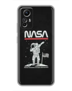 Чехол для Xiaomi Redmi Note 12s с картинкой «NASA — шагаем по Луне» Чехол для Xiaomi Redmi Note 12s с картинкой «NASA — шагаем по Луне»