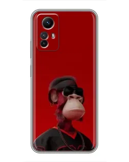 Чехол для Xiaomi Redmi Note 12s с картинкой «Bored Ape в красном» Чехол для Xiaomi Redmi Note 12s с картинкой «Bored Ape в красном»