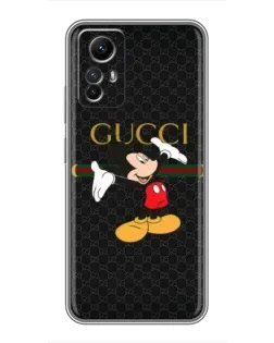 Чехол для Xiaomi Redmi Note 12s с картинкой «Микки Маус Gucci» Чехол для Xiaomi Redmi Note 12s с картинкой «Микки Маус Gucci»