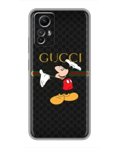 Чехол для Xiaomi Redmi Note 12s с картинкой «Микки Маус Gucci» Чехол для Xiaomi Redmi Note 12s с картинкой «Микки Маус Gucci»