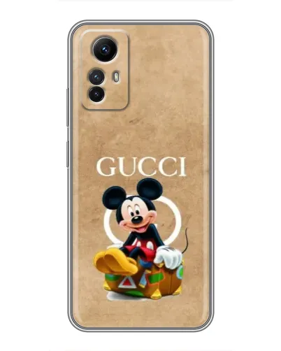 Чехол для Xiaomi Redmi Note 12s с картинкой «Микки Маус Gucci — крафт» Чехол для Xiaomi Redmi Note 12s с картинкой «Микки Маус Gucci — крафт»