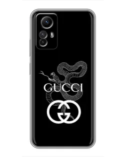 Чехол для Xiaomi Redmi Note 12s с картинкой «Gucci — серебряная змея» Чехол для Xiaomi Redmi Note 12s с картинкой «Gucci — серебряная змея»