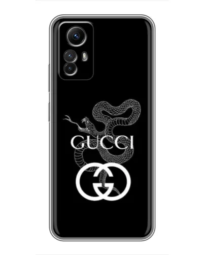 Чехол для Xiaomi Redmi Note 12s с картинкой «Gucci — серебряная змея» Чехол для Xiaomi Redmi Note 12s с картинкой «Gucci — серебряная змея»