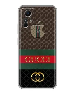 Чехол для Xiaomi Redmi Note 12s с картинкой «Gucci — брендированный десерт» Чехол для Xiaomi Redmi Note 12s с картинкой «Gucci — брендированный десерт»