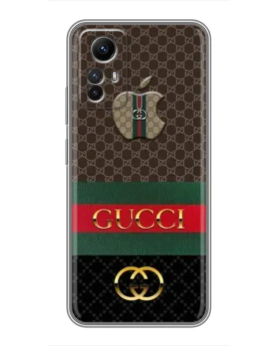 Чехол для Xiaomi Redmi Note 12s с картинкой «Gucci — брендированный десерт» Чехол для Xiaomi Redmi Note 12s с картинкой «Gucci — брендированный десерт»