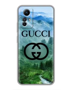 Чехол для Xiaomi Redmi Note 12s с картинкой «Gucci — горный пейзаж» Чехол для Xiaomi Redmi Note 12s с картинкой «Gucci — горный пейзаж»