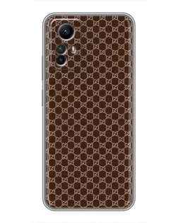 Чехол для Xiaomi Redmi Note 12s с картинкой «Gucci — шоколадная сетка» Чехол для Xiaomi Redmi Note 12s с картинкой «Gucci — шоколадная сетка»