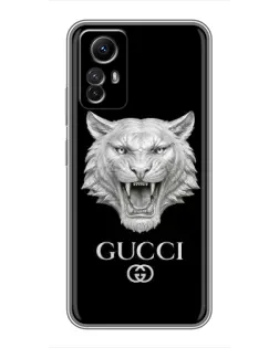 Чехол для Xiaomi Redmi Note 12s с картинкой «Gucci — серебряный лев» Чехол для Xiaomi Redmi Note 12s с картинкой «Gucci — серебряный лев»