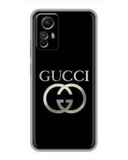 Чехол для Xiaomi Redmi Note 12s с картинкой «Gucci — золото на черном» Чехол для Xiaomi Redmi Note 12s с картинкой «Gucci — золото на черном»