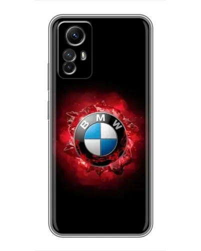 Чехол для Xiaomi Redmi Note 12s с картинкой «Логотип BMW — вспышка»