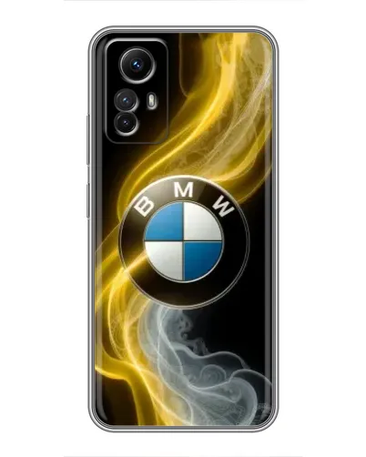 Чехол для Xiaomi Redmi Note 12s с картинкой «Золотистый дым BMW»