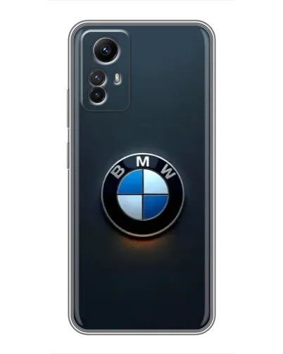 Чехол для Xiaomi Redmi Note 12s с картинкой «Логотип BMW — минимализм»