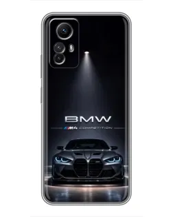 Чехол для Xiaomi Redmi Note 12s с картинкой «BMW сквозь ночной город» Чехол для Xiaomi Redmi Note 12s с картинкой «BMW сквозь ночной город»