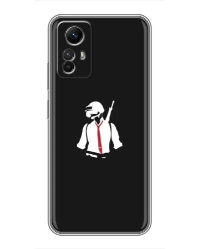 Чехол для Xiaomi Redmi Note 12s с картинкой «PUBG — силуэт воина» Чехол для Xiaomi Redmi Note 12s с картинкой «PUBG — силуэт воина»