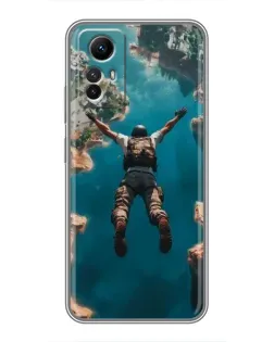 Чехол для Xiaomi Redmi Note 12s с картинкой «PUBG — свободное падение»