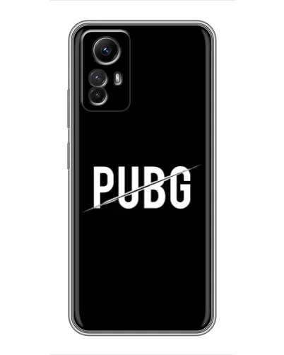 Чехол для Xiaomi Redmi Note 12s с картинкой «PUBG — белый логотип» Чехол для Xiaomi Redmi Note 12s с картинкой «PUBG — белый логотип»