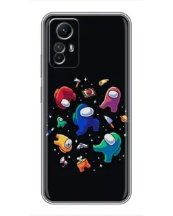 Чехол для Xiaomi Redmi Note 12s с картинкой «Among Us космос»