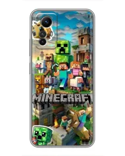 Чехол для Xiaomi Redmi Note 12s с картинкой «Замок Minecraft» Чехол для Xiaomi Redmi Note 12s с картинкой «Замок Minecraft»