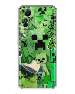 Чехол для Xiaomi Redmi Note 12s с картинкой «Криперы Minecraft» Чехол для Xiaomi Redmi Note 12s с картинкой «Криперы Minecraft»
