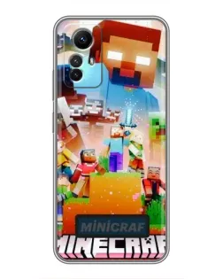 Чехол для Xiaomi Redmi Note 12s с картинкой «Minecraft герои игры» Чехол для Xiaomi Redmi Note 12s с картинкой «Minecraft герои игры»