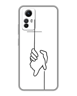 Чехол для Xiaomi Redmi Note 12s с картинкой «Рука держит» Чехол для Xiaomi Redmi Note 12s с картинкой «Рука держит»