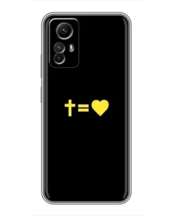 Чехол для Xiaomi Redmi Note 12s с картинкой «Сердце и Крест» Чехол для Xiaomi Redmi Note 12s с картинкой «Сердце и Крест»