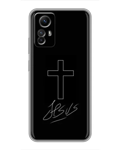 Чехол для Xiaomi Redmi Note 12s с картинкой «Графический крест Jesus» Чехол для Xiaomi Redmi Note 12s с картинкой «Графический крест Jesus»