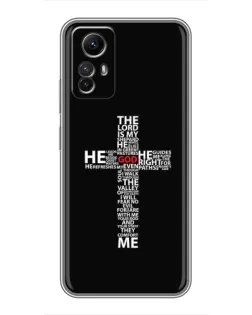Чехол для Xiaomi Redmi Note 12s с картинкой «Текстовый крест» Чехол для Xiaomi Redmi Note 12s с картинкой «Текстовый крест»