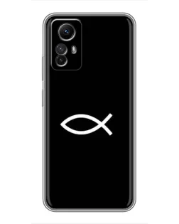 Чехол для Xiaomi Redmi Note 12s с картинкой «Символ рыбы Jesus» Чехол для Xiaomi Redmi Note 12s с картинкой «Символ рыбы Jesus»