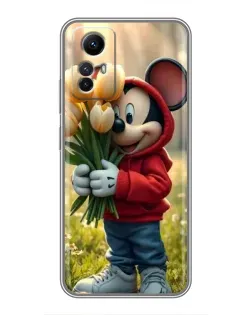 Чехол для Xiaomi Redmi Note 12s с картинкой «Микки с тюльпанами» Чехол для Xiaomi Redmi Note 12s с картинкой «Микки с тюльпанами»