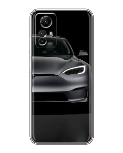 Чехол для Xiaomi Redmi Note 12s с картинкой «Tesla Model S Look»