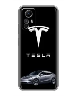 Чехол для Xiaomi Redmi Note 12s с картинкой «Tesla Model Y» Чехол для Xiaomi Redmi Note 12s с картинкой «Tesla Model Y»