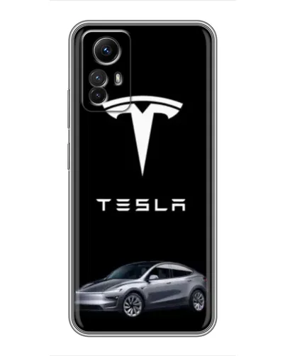 Чехол для Xiaomi Redmi Note 12s с картинкой «Tesla Model Y»
